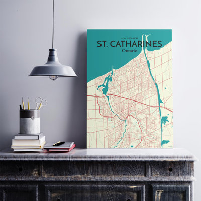 St. Catharines City Map, impression