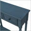 Console Console avec deux tiroirs de rangement et une tablette inférieure pour le salon et l'entrée (bleu marine antique)-1456904075