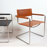 Saddle Leather Accent Chair, Faux Leather Dining Chair, Stainless Steel Frame Arm Chair, Office Task Desk Chair, Reception Chair-549585886