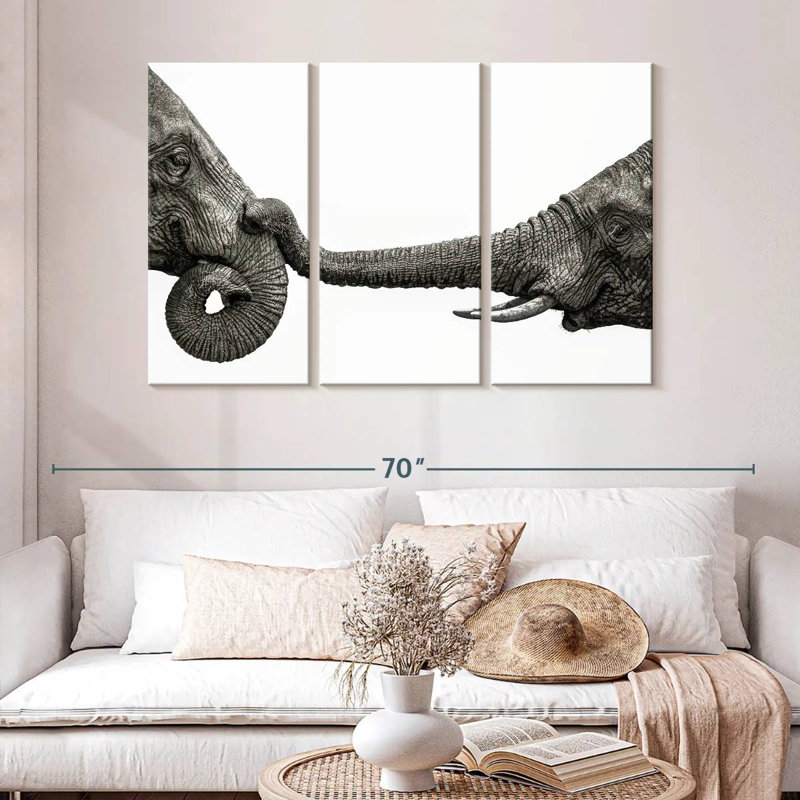 Elephant Hello, 32" H x 50" W