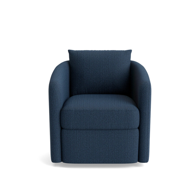Astrid Swivel Chair, Performance Weave - Navy