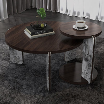 Table basse avec ensemble de tables de bout Modern