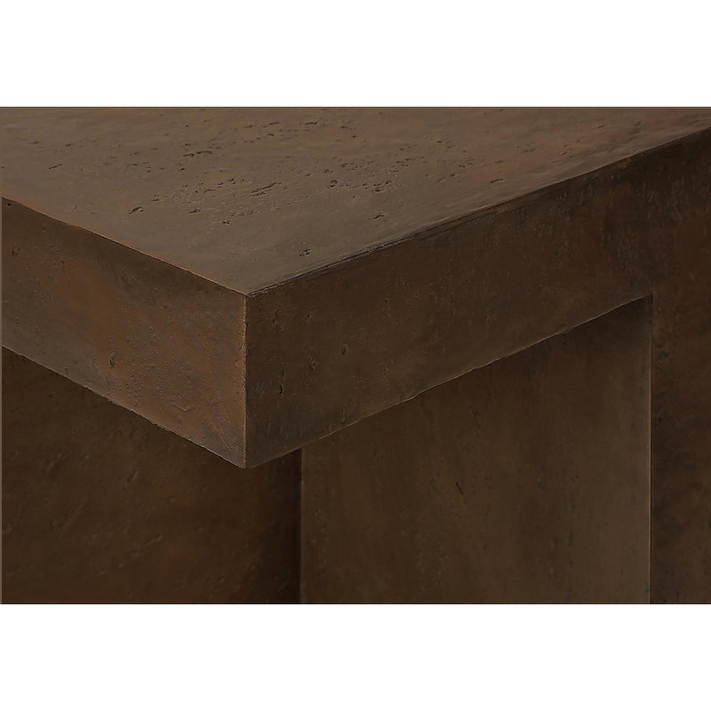 Table d'appoint, h 25 po, intérieur ou extérieur, table d'appoint, table de chevet, Walnut
