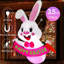 Lapin de Pâques gonflable