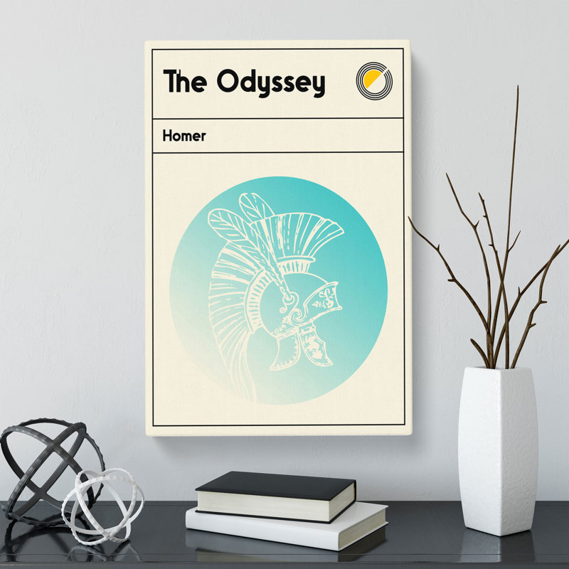 Book Cover the Odyssey Homer - Wrapped Canvas, 60cm H x 40cm W x 3cm D