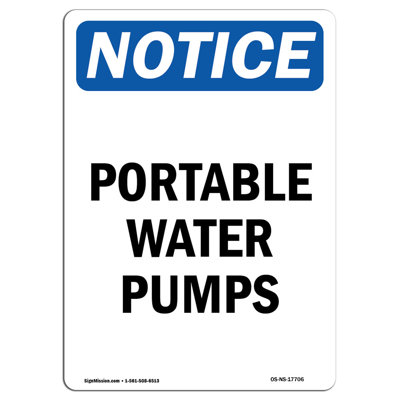 Portable Water Pumps Sign