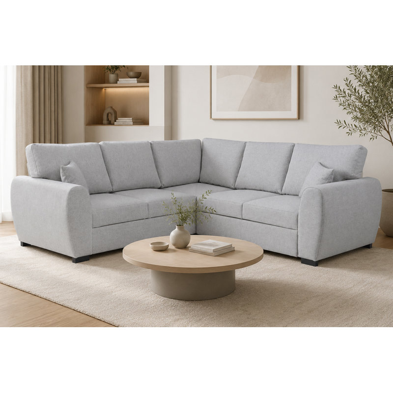 Camareon Corner Sofa Bed, Silver