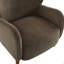 Fauteuils d'appoint modernes, dossier à oreilles en velours, pieds en bois, pour salon.