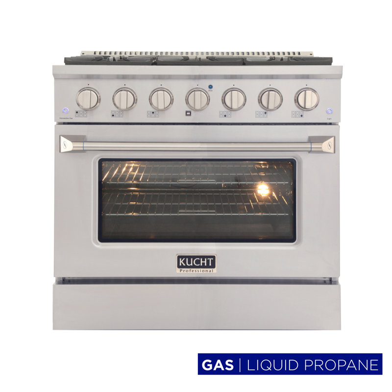 36" 5.2 Cu. Ft. Freestanding Gas, Liquid Propane, Stainless Steel