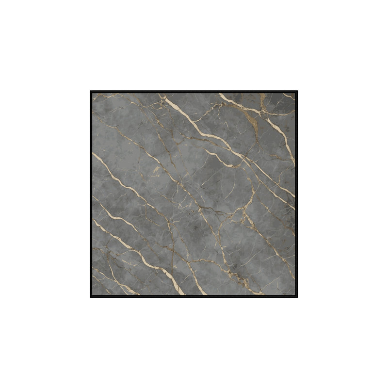 Machine Washable Grey Area Rug, Square 8'