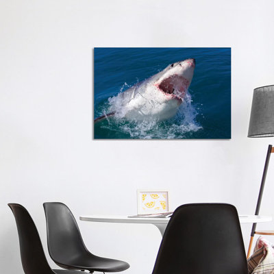 Great White Shark by Mogens Trolle - Wrapped Canvas Print