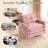 36" Chenille Upholstered Single Swivel Chair-1507872208