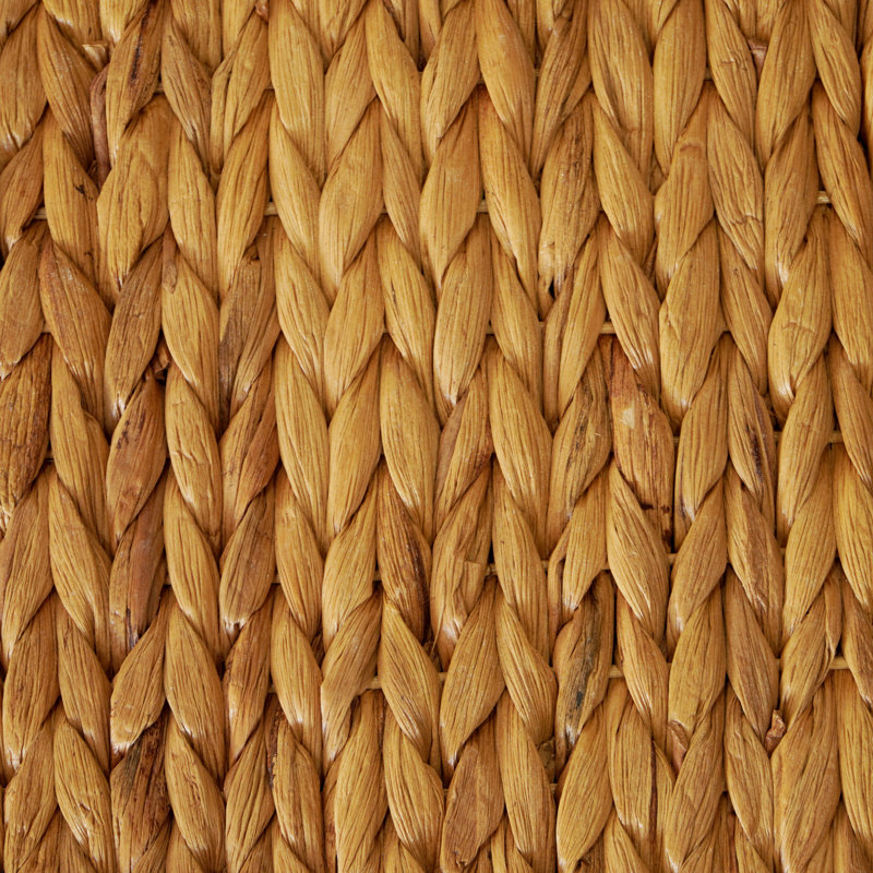 Siège en bois d'acacia naturel Amhold, Noir, Brun