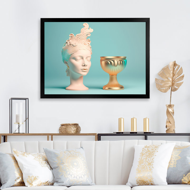«Marble Woman surrealistic Universe II», reproduction sur toile, H 16 po x l 32 po x P 1 po