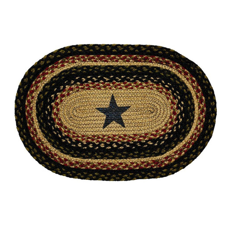 Tapis Fredrica, Noir / rouge / beige / vert