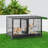 Danimir 42.5″ W Rolling Dog Crate W/ Divider 2 Pull-out Trays