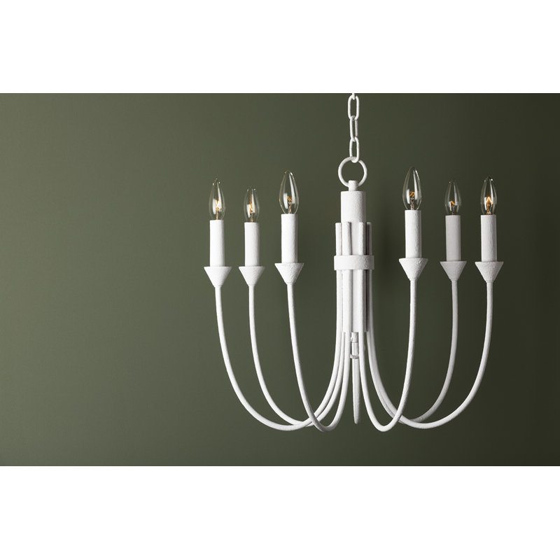 Cate 7 - Light Chandelier, Gesso White