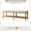 Banc de rangement en bois massif avec garniture cloutée Delfina-1088010638