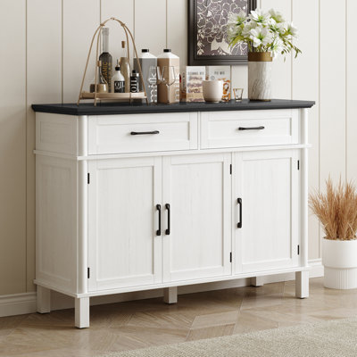 Buffet Cabinet Sideboard With Drawers, Shelves And Doors by Winston Porter