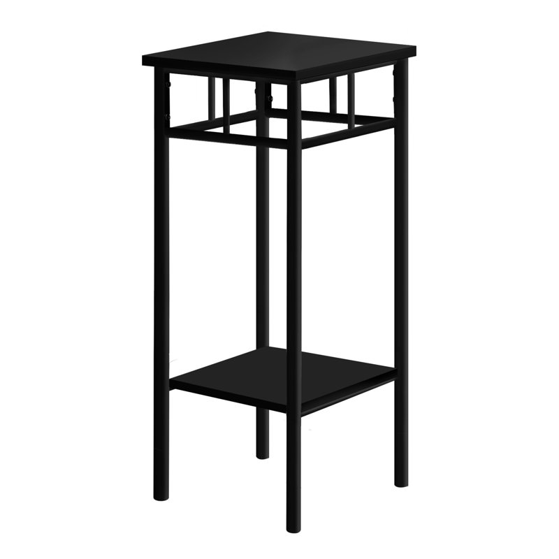 Table de bout noire 28 "avec tablette