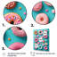 «Colorful Donuts Flatlay IV», reproduction sur toile 3 pièces-443376583-443376578