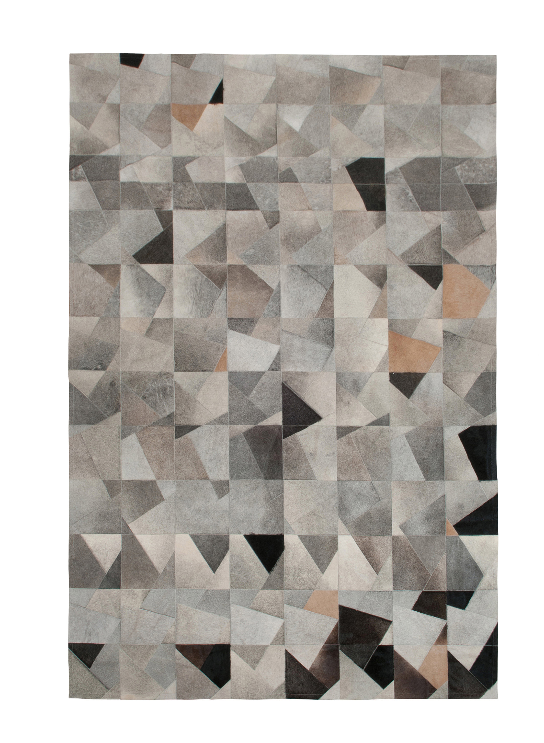Rectangle Cowhide Rug Art Hide Faceta Rectangle 5'7