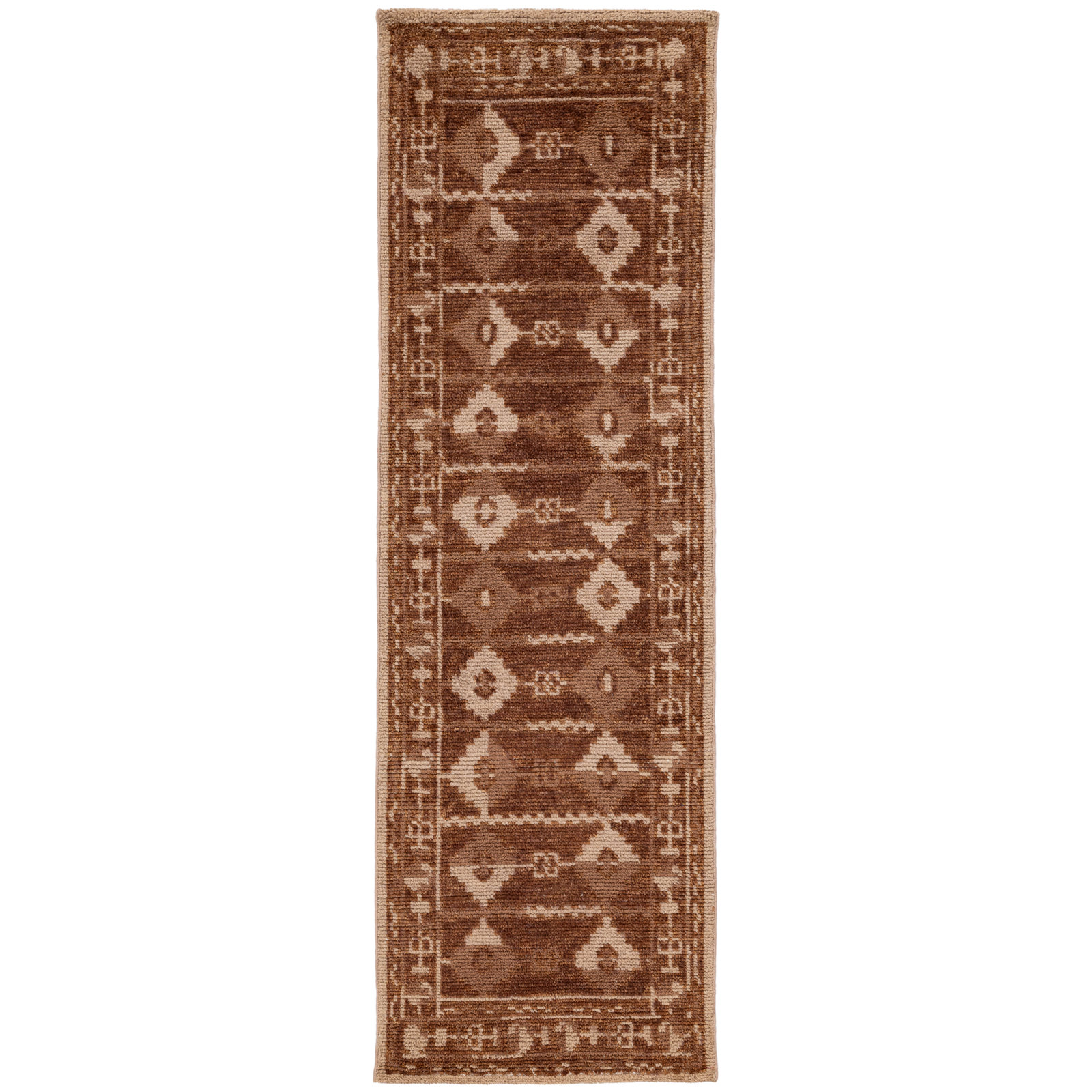 Vanna Hand-Knotted Oriental Wool Rug, Red, 2'6x8'