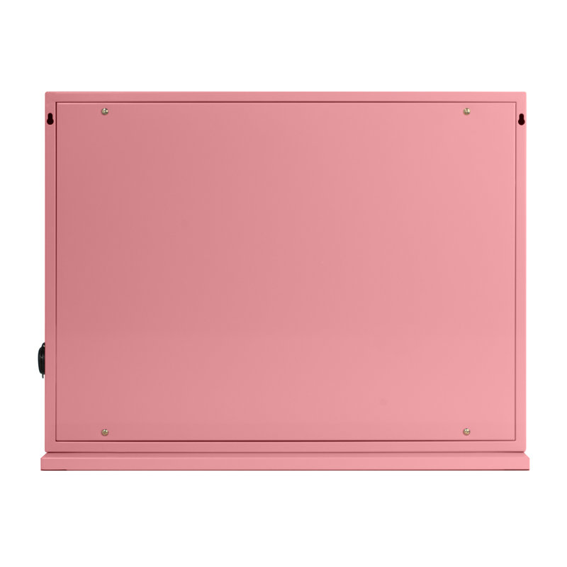 Metal Flat Floor Mirror, Pink