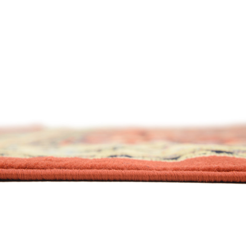 Tapis bourgogne Bhatari, Rectangle 5 pi 1 po x 8 pi, Terracotta