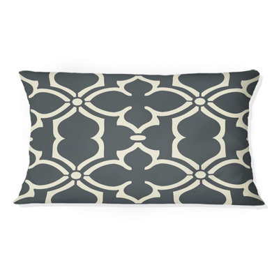 Beige moderne treillis III - coussin lombaire moderne