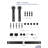 Sliding Steel Standard Single Barn Door Hardware Kit