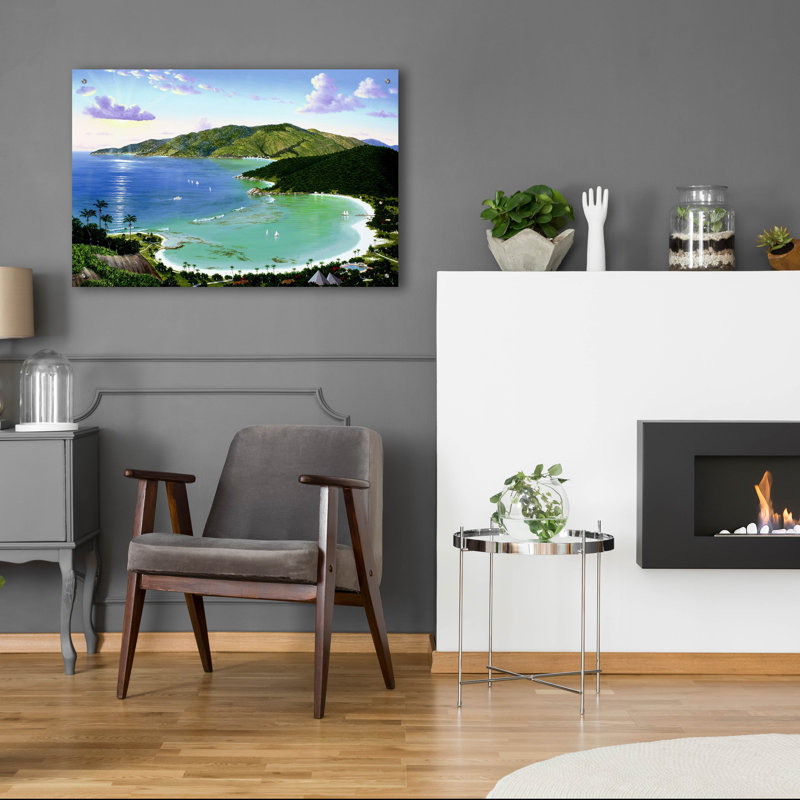 Art mural en verre acrylique, H 24 po x l 36 po x P 0,2 po