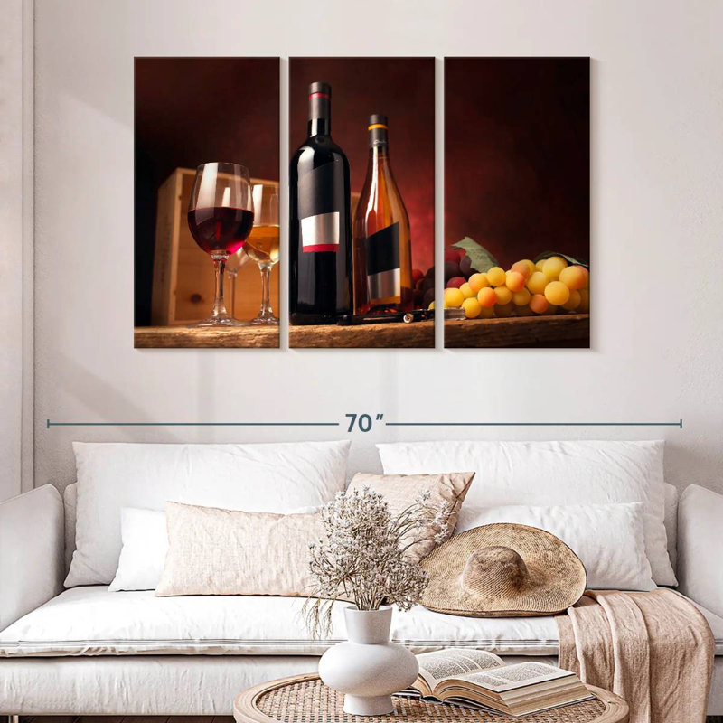 Yarlin Wine On The Table, 32" H x 50" W