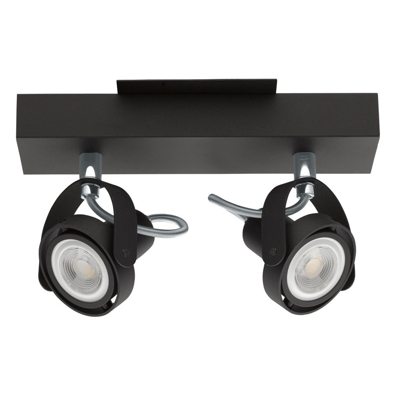 Novorio 9.84'' 2 -Light Track Track Kit with Dimmable and Adjustable Head