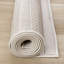 Tapis texturé à boucles crème Elijas-1285708351