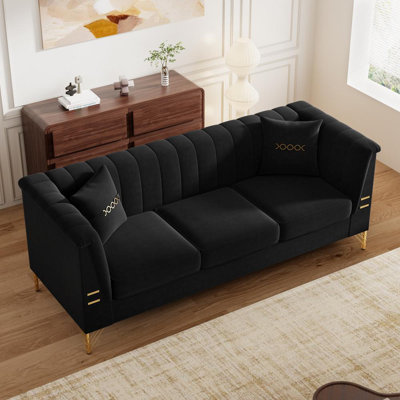 3-Seater Couch with 2 Pillows