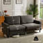 79" Upholstered Corduroy Sofa with Square Arms and Cushion Back-50256861