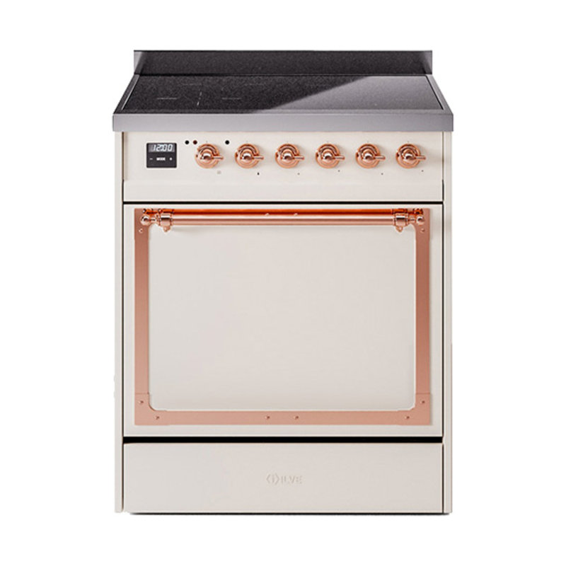 ILVE Nostalgie II Noblesse 30 in Induction Range, Antique White/Copper