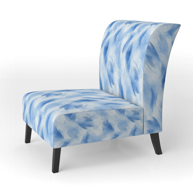 Fauteuil de chambre Abstract Blue, Pantoufle sans accoudoirs