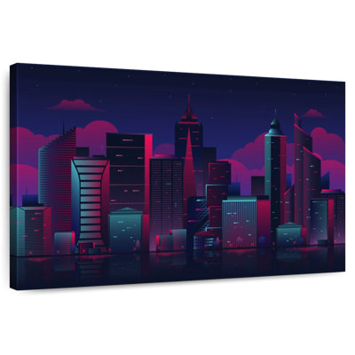 Paysage urbain de nuit Siron
