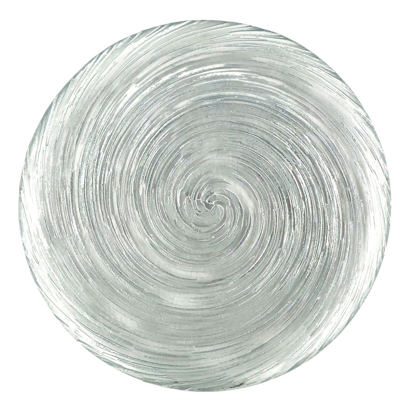 Ensemble de 4 assiettes à dîner en verre doré Bonview, Argent