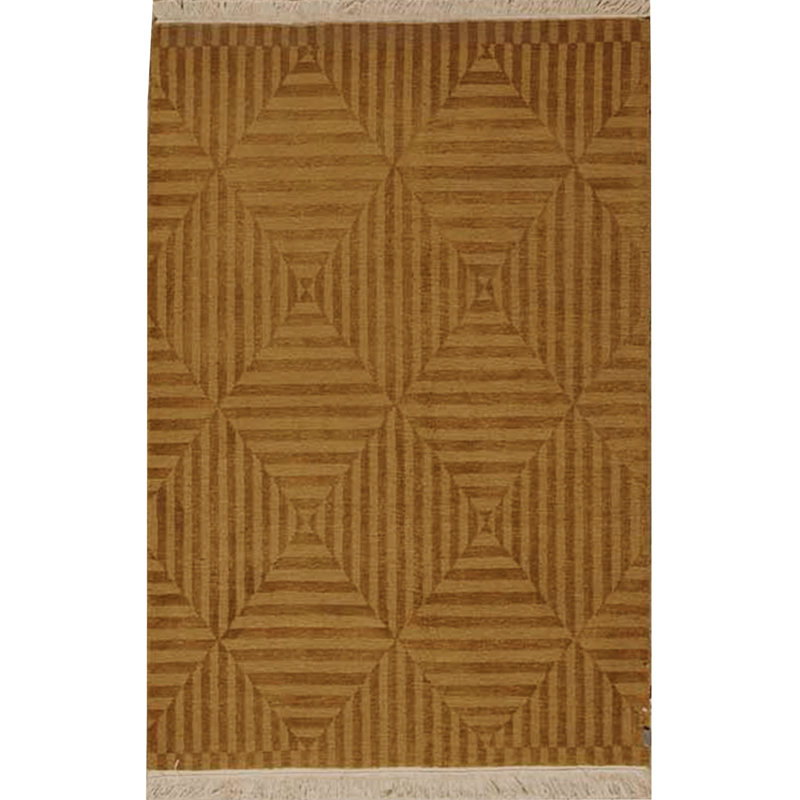 Hand-Knotted High-Quality Gold Area Rug
