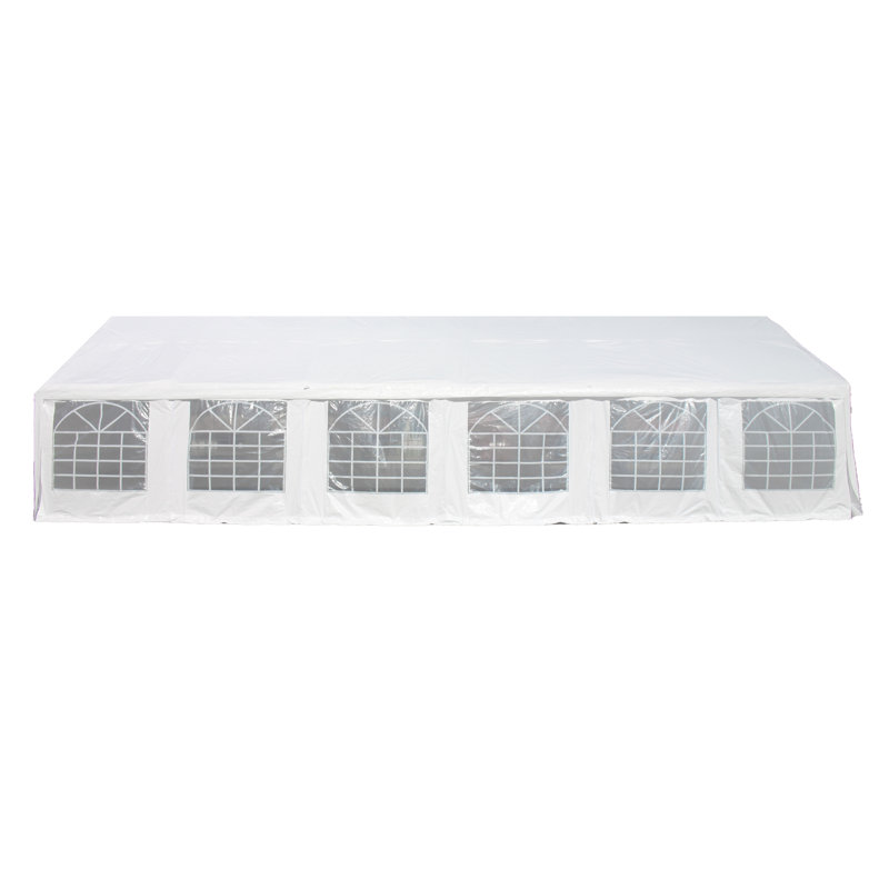 White 20x40 ft Metal Frame Outdoor Event Tent with Windows