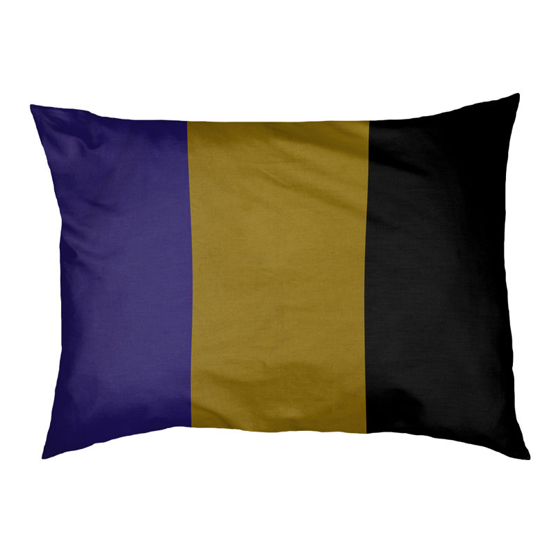 Coussin extérieur Philadelphia, Rouge / Noir / Jaune, Moyen (l 40 po x P 30 po x H 6,5 po)