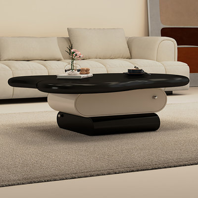 Table basse à piédestal avec rangement