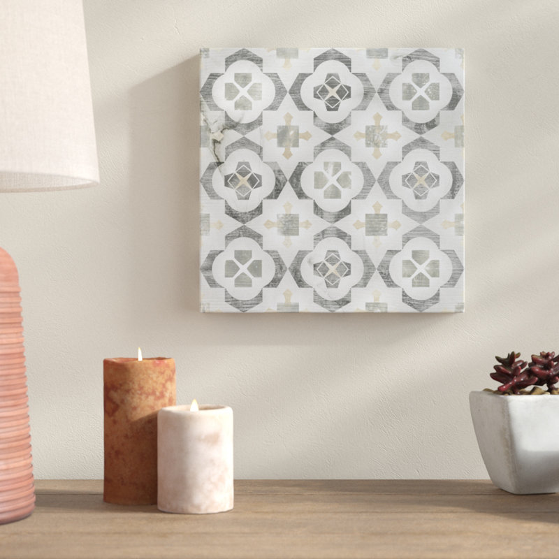 «Marble Tile Design I», impression sur toile, H 12 po x l 12 po