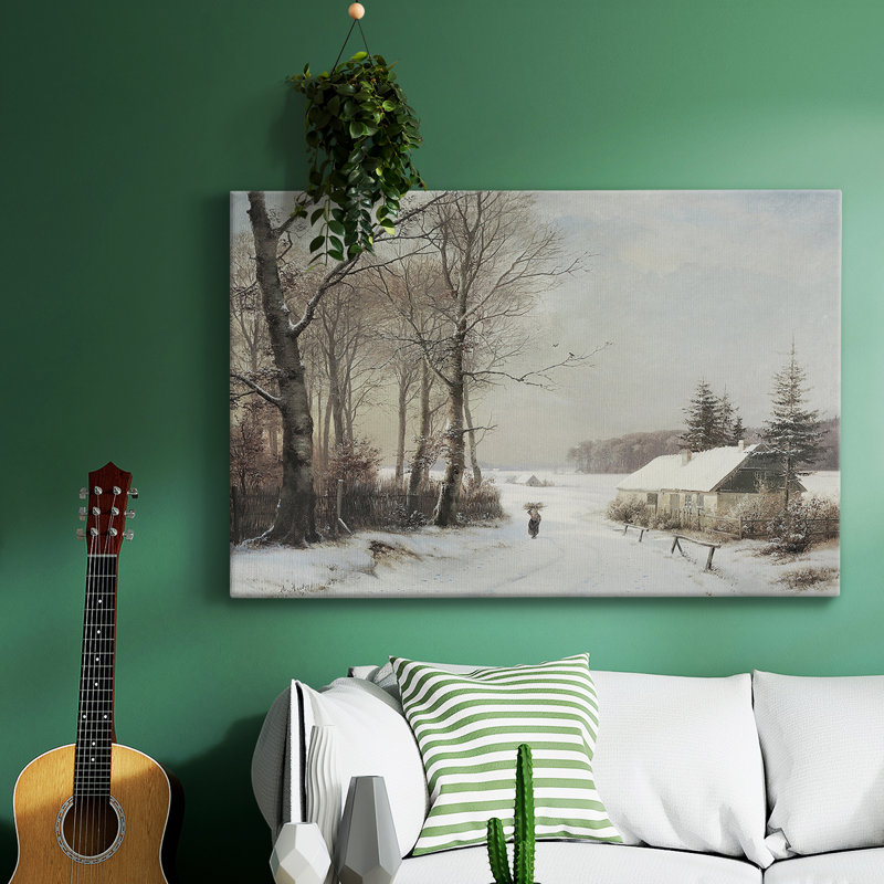 Paysage rétro - CCLxxviii, H 33 po x l 49 po x P 1,5 po, Toile tendue