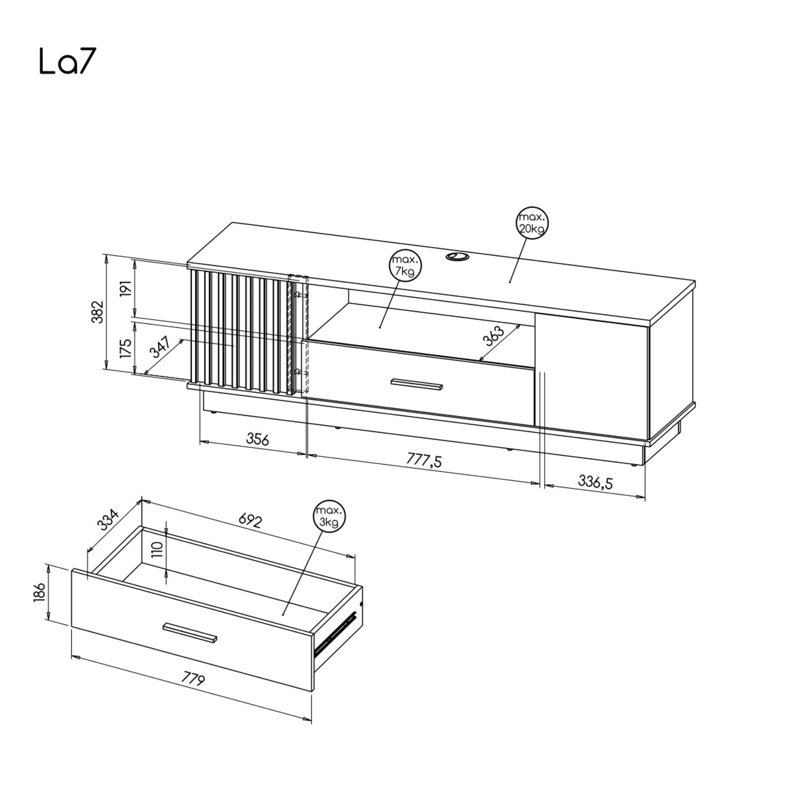 Barrile Unfinished TV Stand with Fireplace Included