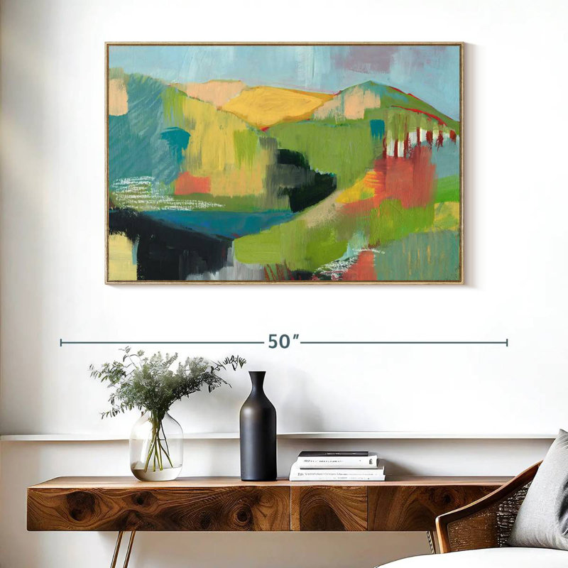 Pointe, Cadre flottant en bois naturel, 43 po x 29 po