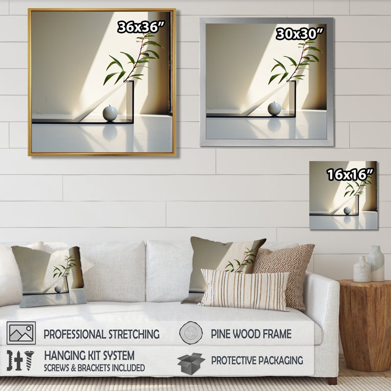 Cairn, pierres zen monochromes - pierre spirituelle, art mural, Toile tendue, H 30 po x l 30 po